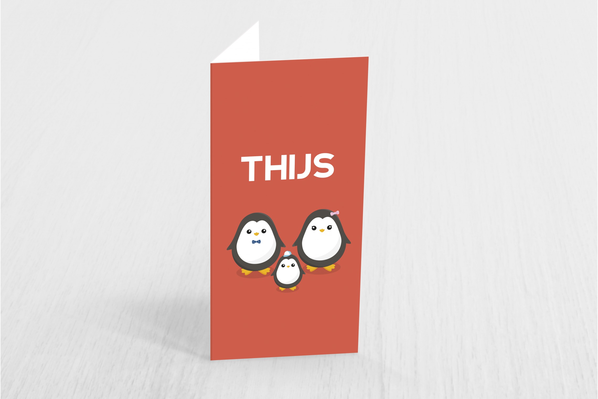 3 schattige pinguïns
